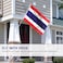 ANLEY Fly Breeze 3x5 Foot Thailand Flag Vivid Color and Fade Proof Canvas Header and Double Stitched Thai National Flags Polyester with Brass Grommets 3 X 5 Ft