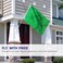 ANLEY Fly Breeze 3x5 Foot Solid Green Flag Vivid Color and Fade Proof Canvas Header and Double Stitched Plain Green Flags Polyester with Brass Grommets 3 X 5 Ft