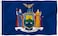 ANLEY Fly Breeze 3x5 Foot New York State Flag Vivid Color and Fade Proof Canvas Header and Double Stitched New Yorker NY Flags Polyester with Brass Grommets 3 X 5 Ft