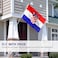 ANLEY Fly Breeze 3x5 Foot Croatia Flag Vivid Color and Fade Proof Canvas Header and Double Stitched Croatian Flags Polyester with Brass Grommets 3 X 5 Ft
