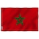 ANLEY Fly Breeze 3x5 Foot Morocco Flag Vivid Color and Fade Proof Canvas Header and Double Stitched Moroccan National Flags Polyester with Brass Grommets 3 X 5 Ft