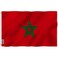 ANLEY Fly Breeze 3x5 Foot Morocco Flag Vivid Color and Fade Proof Canvas Header and Double Stitched Moroccan National Flags Polyester with Brass Grommets 3 X 5 Ft
