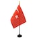 AZ FLAG Turkey Table Flag 4 x 6 Turkish Desk Flag 15 x 10 cm golden spear top