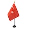 AZ FLAG Turkey Table Flag 4 x 6 Turkish Desk Flag 15 x 10 cm golden spear top