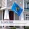 Anley Fly Breeze 3x5 Foot Oklahoma State Flag Vivid Color and Fade Proof Canvas Header and Double Stitched Oklahoma OK Flags Polyester with Brass Grommets 3 X 5 Ft