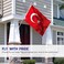 ANLEY Fly Breeze 3x5 Foot Turkey Flag Vivid Color and Fade Proof Canvas Header and Double Stitched Turkish Flags Polyester with Brass Grommets 3 x 5 Ft