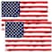 ANLEY Pack of 2 Fly Breeze 3x5 Foot American National Polyester Flag Vivid Color and Fade proof Canvas Header and Double Stitched Flags with Brass Grommets 3 X 5 Ft