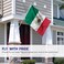 Anley Pack of 2 Fly Breeze 3x5 Foot Mexico Flag Vivid Color and Fade proof Canvas Header and Double Stitched Mexican MX National Flags Polyester with Brass Grommets 3 X 5 Ft