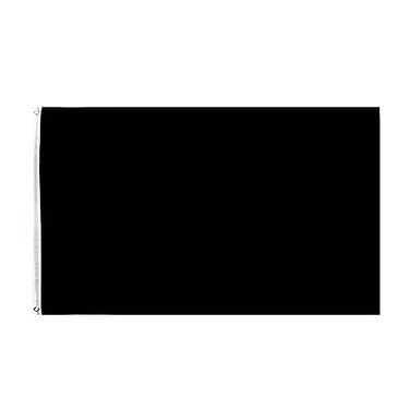 ANJOR 3x5 Foot Solid Black Flag Plain Black Flags