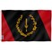 Anley Fly Breeze 3x5 Foot Black American Heritage Flag Canvas Header and Double Stitched Afro African American Heritage Black History Month Flags Polyester with Brass Grommets 3 X 5 Ft