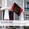 Anley Fly Breeze 3x5 Foot Black American Heritage Flag Canvas Header and Double Stitched Afro African American Heritage Black History Month Flags Polyester with Brass Grommets 3 X 5 Ft