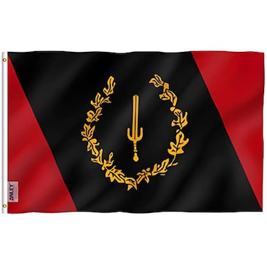 Anley Fly Breeze 3x5 Foot Black American Heritage Flag Canvas Header and Double Stitched Afro African American Heritage Black History Month Flags Polyester with Brass Grommets 3 X 5 Ft