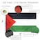 Anley EverStrong Series Palestine Flag 3x5 Ft Heavy Duty Canvas Header 4 Rows of Lock Stitching Palestinian National Flag with Brass Grommets 3 X 5 Ft