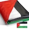 Anley EverStrong Series Palestine Flag 3x5 Ft Heavy Duty Canvas Header 4 Rows of Lock Stitching Palestinian National Flag with Brass Grommets 3 X 5 Ft