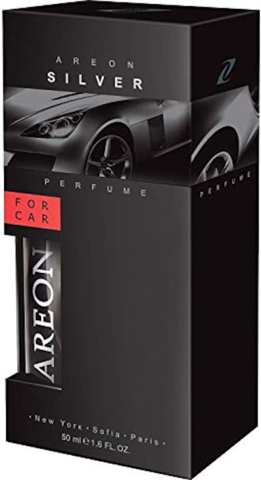 Areon Air Freshener Car Perfume 50 millileter 16 Fluid Ounces Silver