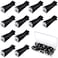 Frienda 60 Pcs Car Vent Clips for Freshies Bulk Square Head Air Conditioner Clips with 2 Storage Boxes Durable Auto Air Outlet Perfume Holders for Car Decoration Accessories