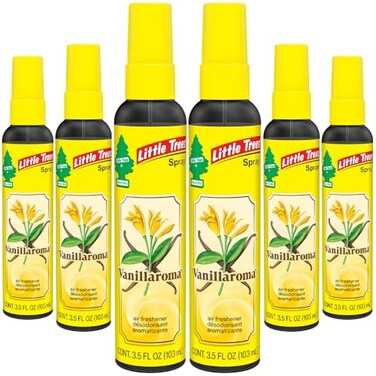 LITTLE TREES Car Air Freshener Spray Provides a LongLasting Scent for Auto or Home Onthego Freshness Vanillaroma 6 Air Fresheners