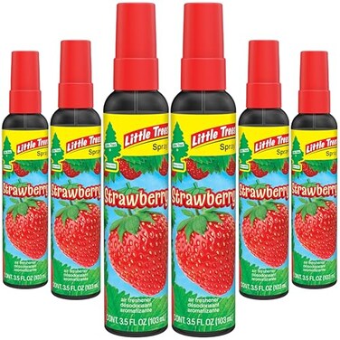 LITTLE TREES Car Air Freshener Spray Provides a LongLasting Scent for Auto or Home Onthego Freshness Strawberry 6 Air Fresheners