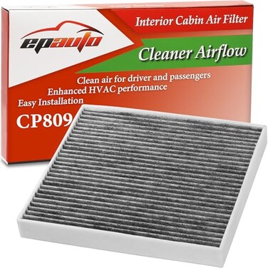 EPAuto CP809 CF11809 Cabin Air Filter with Activated Carbon Replacement for Chevy Silverado GMC Sierra Yukon Suburban Tahoe Cadillac Escalade Fits Select Models 20142022