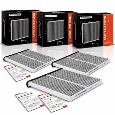 A-Premium APremium 3PC Cabin Air Filter with Activated Carbon Compatible with Mazda Vehicles 3 20142018 6 20142021 CX5 20132022