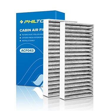 PHILTOP HEPA Cabin Air Filter wActivated Carbon Compatible with CF11777 Jeep Wrangler 20112017 Wrangler JK 2018 Carbon Filter Up Dust Pollen Odor