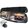 Pyle Dash Cam Rearview Mirror 43 DVR Monitor Rear View Dual Camera Video Recording System in Full HD 1080p wBuilt in GSensor Motion Detect Parking Control Loop Record Support PLCMDVR49