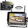 DVKNM Magnetic Solar Wireless Backup Camera HD1080P 3 Mins DIY Installation DVR 7 IPS Monitor Rechargeable Reverse Camera System for Hitching Gooseneck Horse Trailer Fifth WheelsCar RV Camper AP7