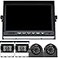 DOUXURY RV Backup Camera System with 7 Quad Split 1080P Monitor for Truck Trailer Semi Camper Bus 4 AHD Rear Side View Camera with DVR Record Function IP69 Waterproof Night Vision Avoid Blind Spot
