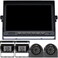 DOUXURY RV Backup Camera System with 7 Quad Split 1080P Monitor for Truck Trailer Semi Camper Bus 4 AHD Rear Side View Camera with DVR Record Function IP69 Waterproof Night Vision Avoid Blind Spot