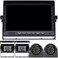 DOUXURY RV Backup Camera System with 7 Quad Split 1080P Monitor for Truck Trailer Semi Camper Bus 4 AHD Rear Side View Camera with DVR Record Function IP69 Waterproof Night Vision Avoid Blind Spot