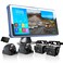 ASLONG 4K Backup Camera 4CH Dash Cam with 1036 Quad Split Touch Screen 4 AHD Front Rear Sides View Camera wDVR Recording Music Video Playback Avoid Blind for RV Semi Trailer Truck Van