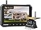 FEISIKE Magnetic Solar Wireless Backup Camera for Truck 5 Inch NoDrill Installation RV Backup Camera 1080P Rear View Camera 150 Wide Angle 24hrs Battery Life 24Hz Signal Night Vision RVs Trailers