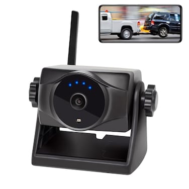 INSEETECH 1080P Magnetic Wireless Backup Camera 90 Days Standby Rechargeable Battery Waterproof RearFront View Camera for Hitching Boat Trailer Horse Pickup RV Car for iPhone iPad Android