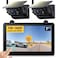 DVKNM Magnetic Solar Wireless RV Backup Camera 1080P 7 Touchscreen IPS Monitor 2 Auto On Off Rear View Cameras 1 Min Setup Night Vision Recording Guidelines Back up Camera for Trailer Truck M7 2