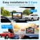 LeeKooLuu Backup Camera Ease Install for 2 Cars 2Pack Plug Play HD 1080P Rear View Camera Kit Waterproof Night Vision for Car Truck SUV Van