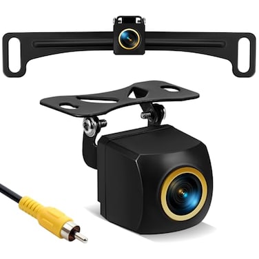 vampolo Backup Camera License Plate Backup Camera for carAHD 1080P Metal 170 Degree Wide Angle Rearview Reversing CameraReverse Rear View Camera for Car Vehicle SUV RV HDAHD