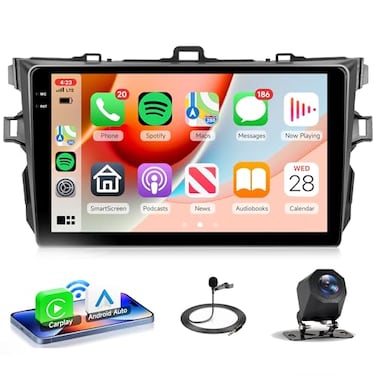 Rimoody 4Core 4G128G Android 15 Car Radio for Toyota Corolla 20092013 Car Stereo Wireless Carplay Andorid auto Mirror Link 9 INCELL Touchscreen GPS WiFi Bluetooth 50 FMRDS EQ32 Backup Camera