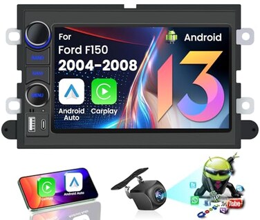 Fortdows 5G WiFi Upgrade Car Radio for Ford F150 20042008 7 HD Touchscreen Stereo Head Unit Replacement Wireless Carplay Android Backup Camera Bluetooth FM RDS SWC