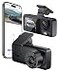 VOBRAMY Dash Cam for Car Front Dual Channel Dash Cam WiFi Dash Camera for Cars 20 IPS Screen App Control GSensor Loop Recording 170 Wide Angle Night Vision Parking Mode
