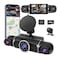 Zunfly 360 Dash Cam Front and Rear View 4 Channel Dash Camera FHD 2K1080Px3 for Car InsideBack 1702x150170 Wide Angle 8 IR Lamps Night VisionWiFiGPS APPGSensor with 64GB Card247 Parking Mode