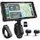 LBW Premium Motorcycle Dash Cam DVR Wireless Motorcycle Carplay Android Auto Dual HD 1080P Cameras 55 IP68 Waterproof Touch Screen Remote Control BT Siri Google Voice Include 128G SD Card