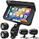 Tenbaba Professional 5 Motorcycle Carplay with Android Auto Motorbike Dash CamCamera Moto GPS Navigation TPMS Pantalla para Moto Waterproof GSensor SiriGoogle Voice 128GB TF Card