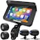 Tenbaba Professional 5 Motorcycle Carplay with Android Auto Motorbike Dash CamCamera Moto GPS Navigation TPMS Pantalla para Moto Waterproof GSensor SiriGoogle Voice 128GB TF Card