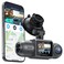 COOAU D30S 4K Dash Cam with GPS WiFi Front and Inside Dual 25K 1080P Uber Car Camera with Infrared Night Vision Supercapacitor 4 IR LEDs GSensor Parking Mode Loop Recording