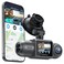COOAU D30S 4K Dash Cam with GPS WiFi Front and Inside Dual 25K 1080P Uber Car Camera with Infrared Night Vision Supercapacitor 4 IR LEDs GSensor Parking Mode Loop Recording