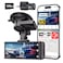 REDTIGER 4K STARVIS 2 Dash Cam Front and Rear 5GHz WiFi 20MBs Download 128GB Card Included Voice Control Dash Camera for Cars with 318 Touch Screen GPS Loop Recording Parking ModeF7N Touch