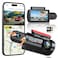 Juscar 25K1080P Dual Dash Cam Front and Inside WiFi GPS Dash Camera for Cars with 32G Card IR Night Vision 3 IPS Screen Inside Car Camera for Taxi Driver Support 256GB Max App Control