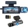 Wkreuoar Dash Cam Front and InsideDashcams for Cars with 64G Card Traffic Recorder IR Night Vision Loop Recording GSensor 24Hr Parking Traffic RecorderDark