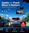 JOMISE 4K Dash Cam Front and Rear 360 Interior Rear Camera for Cabin Side Rear Dash Camera for Cars with 64GB Card LowLight Sensor WiFi 6 GPS Touch Screen HDR WDR Support 1TB A80T