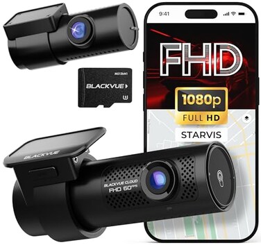 BlackVue DR770X II Dual 1080P Dash Cam Front and Rear STARVIS Sensor Free 64GB Micro SD Card Hardwire Cable Included Dash Camera for Cars 24H Parking Mode WiFi GPS App Control